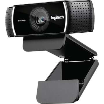 logitech C922 Pro Stream Webcam 1080P Camera for HD Video Streaming & Recording 960-001087(Renewed)