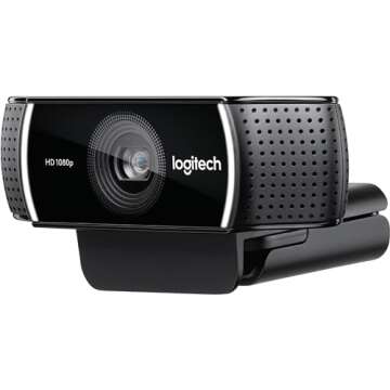 logitech C922 Pro Stream Webcam 1080P Camera for HD Video Streaming & Recording 960-001087(Renewed)