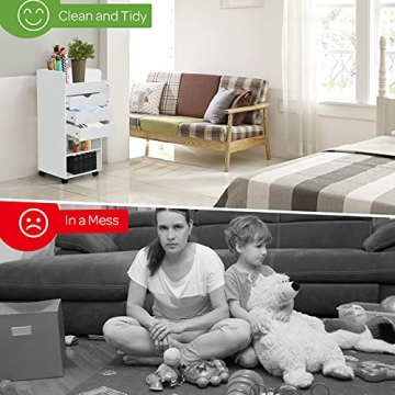 Tangkula Storage Drawer Cart for Organizing Your Space