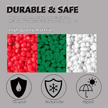 AOTOINK 100ft Extension Cable 3 Pin Wire Cord 30M 22AWG Hookup Electrical 3 Color Wire Stranded Tinned Copper Cord for Led Strips WS2812B WS2811 Dream RGB Color 3528 5050,12/24V DC LEDs RGB Lighting