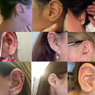 ORAZIO Tiny 2mm Stainless Steel Stud Earrings for Men & Women