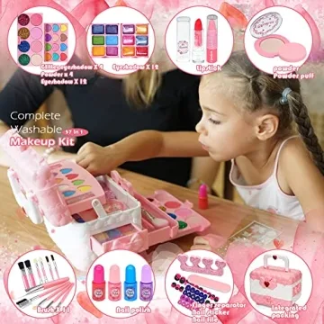 Kids Makeup Kit for Girls - Safe & Washable Makeup Toys