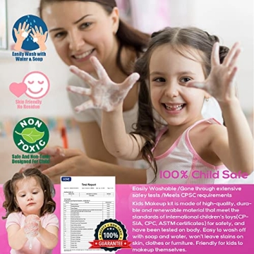 Kids Makeup Kit for Girls - Safe & Washable Makeup Toys