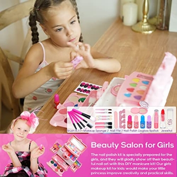 Kids Makeup Kit for Girls - Safe & Washable Makeup Toys