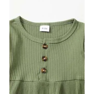 Cute Fall Winter Outfit Set for Baby Girls 6-36 Months