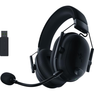 Razer BlackShark V2 Pro Wireless Gaming Headset: THX 7.1 Spatial Surround Sound - Detachable Mic - P...