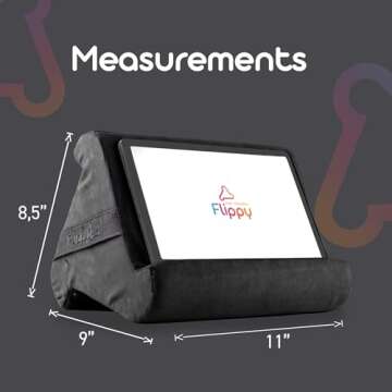 Flippy Tablet Pillow Stand - Cushion Tablet Stand & Holder, Bed Support for Lap and Desk, Compatible...