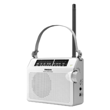 Sangean PR-D6WH AM/FM Compact Analog Portable Radio