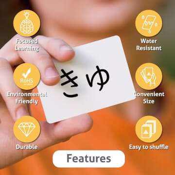 CARDDIA Hiragana Flash Cards for Language Learners