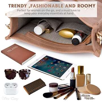 Viva Terry Vegan Leather Crossbody Fashion Shoulder Bag Purse with Adjustable Strap (Pink)