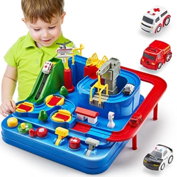 Interactive Race Track Toy for 3 Year Old Boys - STEM Learning & Motor Skills