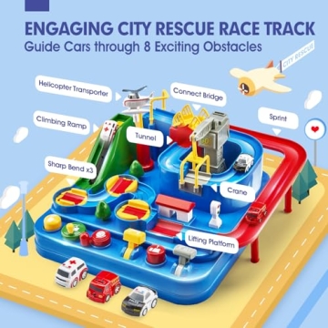 STEM Race Track Toy for 3 Year Old Boys - Educational Fun