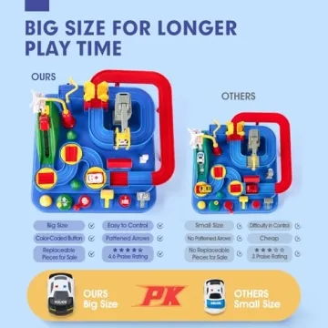 STEM Race Track Toy for 3 Year Old Boys - Educational Fun