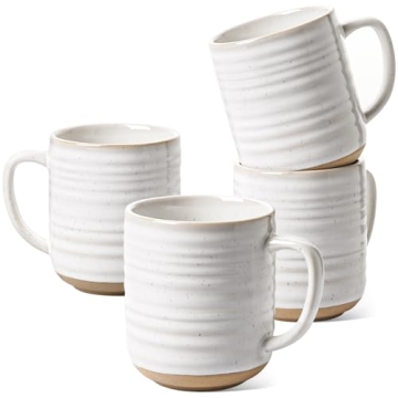 LE TAUCI Ceramic Coffee Mugs Set of 4 for Gifts