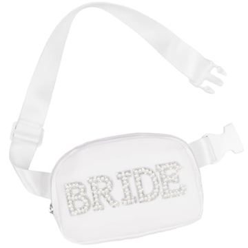 Lamyba Bride Gifts, Bachelorette Gifts for Bride Fanny Pack, Bride to be Gifts for Wedding Day Bache...