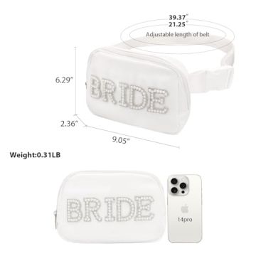 Elegant Lamyba Bride Fanny Pack for Bachelorette & Weddings