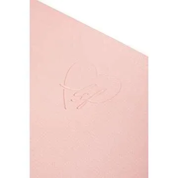 Love Sweat Fitness Premium Yoga Mat | 5mm Pink and Marble Pattern Reversible Non-Slip Exercise Mat for Yoga and Floor Workouts