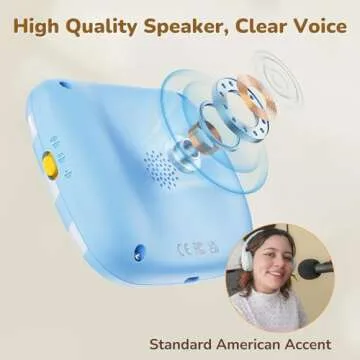 JoyCat Talking Flash Cards for Toddlers 1-5 Clear Voice & Thick Cards & Easy to Slide in and Out, Independent Play & Speech Development Toys, 20 Topics Including Numbers & Letters & Songs