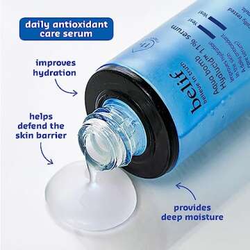 belif Aqua Bomb Hydrating Hyalucid™ 11% Serum, 5 Types of Hyaluronic Acid, Good for Dryness, Dullness, Loss of Firmness & Elasticity, Glycerin, For All Skin Types, Korean Skin Care