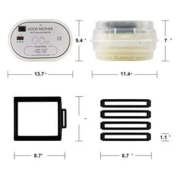 GOOD MOTHER Digital Fully Automatic Egg Incubator 9-12 Chicken Eggs [Fahrenheit] Poultry Hatcher for Chickens Ducks Goose Birds Quail Eggs