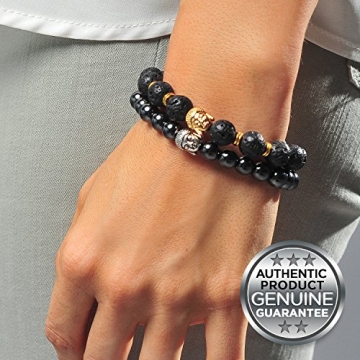 Stylish Earth Therapy Buddha Chakra Bracelet Set