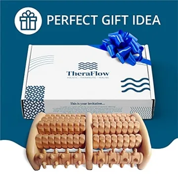 TheraFlow Wooden Foot Massager for Pain Relief and Relaxation