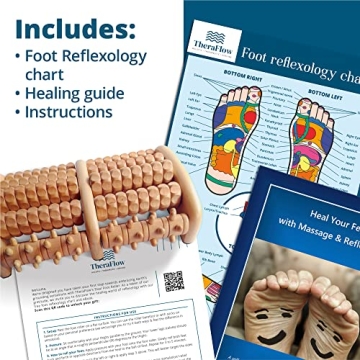 TheraFlow Wooden Foot Massager for Pain Relief and Relaxation