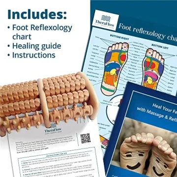 TheraFlow Wooden Foot Massager for Pain Relief and Relaxation