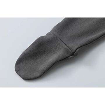 O2 BABY Baby Boys Girls Organic Cotton Zip Front Sleeper Pajamas, Footed Sleep 'n Play（Newborn, Gray）