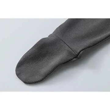 O2 BABY Baby Boys Girls Organic Cotton Zip Front Sleeper Pajamas, Footed Sleep 'n Play（Newborn, Gray）