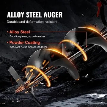 VEVOR 52cc Gas Powered Post Hole Digger with Two Drill Bits