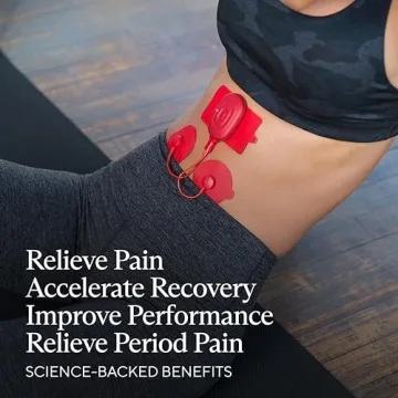 Therabody PowerDot 2.0 Uno, Stim TENS Unit for Pain Relief, Bluetooth Electrical Muscle Stimulation Device, 1 Smart Wireless NMES & TENS Pod for Muscle Pain, Period Cramp and Discomfort Relief (Red)