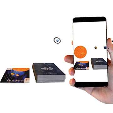 VictoryXR Space and Planets Augmented Reality Card Deck | Augmented Reality Space Learning Package