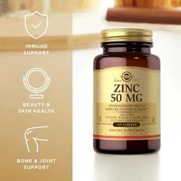Solgar Zinc 50 Mg Dietary Supplement - 100 Tablets