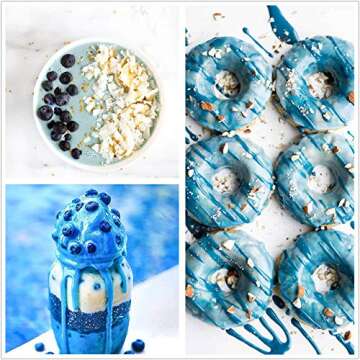 Blue Spirulina Powder Vibrant Natural Blue Food Coloring Phycocyanin Superfood for Kid Friendly Smoothies Protein Drinks Baking Ice Cream 30 Servings 1 oz Tin