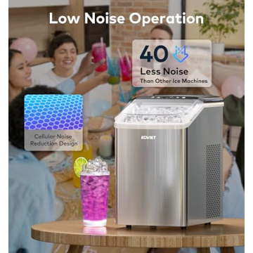 KOVIET Nugget Ice Maker - 42 lbs Chewable Ice Machine