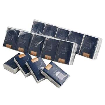 Kekow 4-Ply Facial Tissues, 100-Pack Mini Type Pocket Packs Tissues, Soft and Unscented