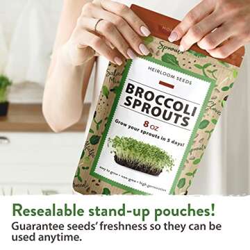 Buy HOME GROWN Broccoli Seeds for Easy Microgreens Growth
