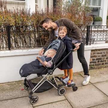 Lascal BuggyBoard Mini Universal Stroller Board, Fits 90% of Strollers, Compatible with UPPAbaby, Bugaboo, No Need for a Double Stroller for Infant and Toddler, Max Weight 66 lbs, Leopard