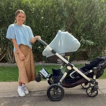 Lascal BuggyBoard Mini Universal Stroller Board, Fits 90% of Strollers, Compatible with UPPAbaby, Bugaboo, No Need for a Double Stroller for Infant and Toddler, Max Weight 66 lbs, Leopard