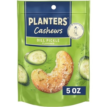 PLANTERS Dill Pickle Cashews - 5oz Snack Packs