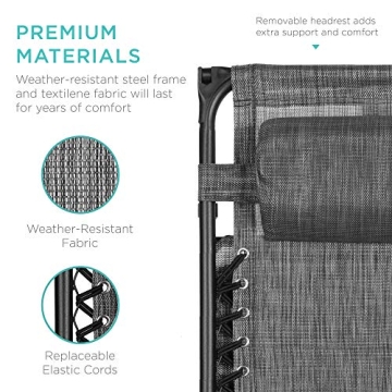 Best Choice Zero Gravity Recliner - Outdoor Comfort Chair