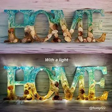 LET'S RESIN Home Mold,Resin Mold,Silicone Resin Molds with a Fairy Light to Sparkle Your DIY Resin Project