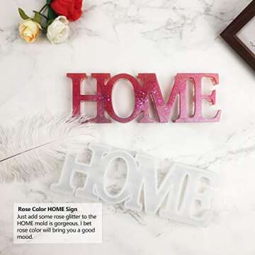 LET'S RESIN Home Mold,Resin Mold,Silicone Resin Molds with a Fairy Light to Sparkle Your DIY Resin Project