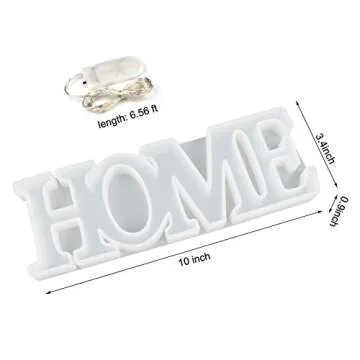 LET'S RESIN Home Mold,Resin Mold,Silicone Resin Molds with a Fairy Light to Sparkle Your DIY Resin Project