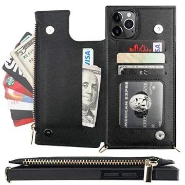 Bocasal iPhone 11 Pro Max Wallet Case with Card Holder