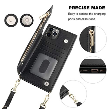 Bocasal iPhone 11 Pro Max Wallet Case with Card Holder