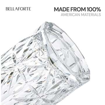 BELLAFORTE Shatterproof Tritan Plastic Tall Tumbler, Set of 4, 18oz - Myrtle Beach Drinking Glasses - Unbreakable Drinking Glasses for Parties - BPA Free - Clear