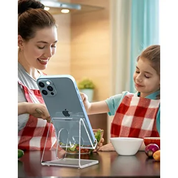 KTRIO Clear Phone Stand Holder for All Smartphones and iPhones