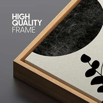 SIGNLEADER Framed Canvas Print Set for Modern Art Lovers